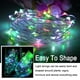thumbnail image 5 of Cadena de luces LED con batería, 12 unidades, 2 m, 20 LED, microalambre de cobre, luces de Navidad coloridas que funcionan con batería para habitaciones, interiores, Navidad, exteriores, fiestas,, 5 of 5