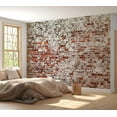 thumbnail image 6 of Tiptophomedecor Background & Patterns Wallpaper Wall Mural - Old House Brick Wall, 6 of 8