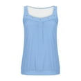 thumbnail image 5 of Juesizh Tank Tops for Women Plus Size Sleeveless V Neck Tops Casual Loose Solid Color Elasticity Summer Tee Tops, S-3XL, 5 of 6