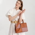 thumbnail image 2 of SENDEFN Women Fashion Handbags Tote Bags PU Leather Shoulder Bags Top Handle Satchel Purse Set 3pcs, 2 of 8
