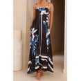 thumbnail image 2 of Women's Printed Square Neck Cami Maxi Dress with Side Slit and Stretch 95% Cotton 5% Spandex for Everyday Wear, 2 of 31
