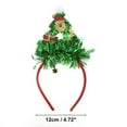 thumbnail image 3 of Unique Bargains Timeless Santa Claus Pattern Headband for Christmas 4.72" Green Red 1 Pc, 3 of 6