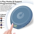 thumbnail image 2 of Gueray Portable CD Player for Car with Earphones LCD Display, Personal Disc CD Players&nbsp;for&nbsp;Home, Sports Supports MP3 WMA PROG & Memory Function, 2 of 9
