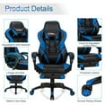 thumbnail image 5 of Spaco Adjustable Gaming Chair with Footrest for Home Office-Blue, Desk Chair, Gaming Chair for Office or Gaming, 5 of 10