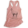 thumbnail image 1 of Llama Said Knock You Out Tank Top, Ladies Racerback Tank Top, Funny Animal Tee, Funny Pun Tank, Llama Tank, Desert Pink, Medium, 1 of 3