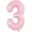 Baby Pink, variant on NestE-40 Inch Rainbow Large Numbers Balloons 0-9, Number 9 Digital 9 Helium Balloons, Foil Mylar Big Number Balloons for Birthday Party Anniversary Supplies Decorations