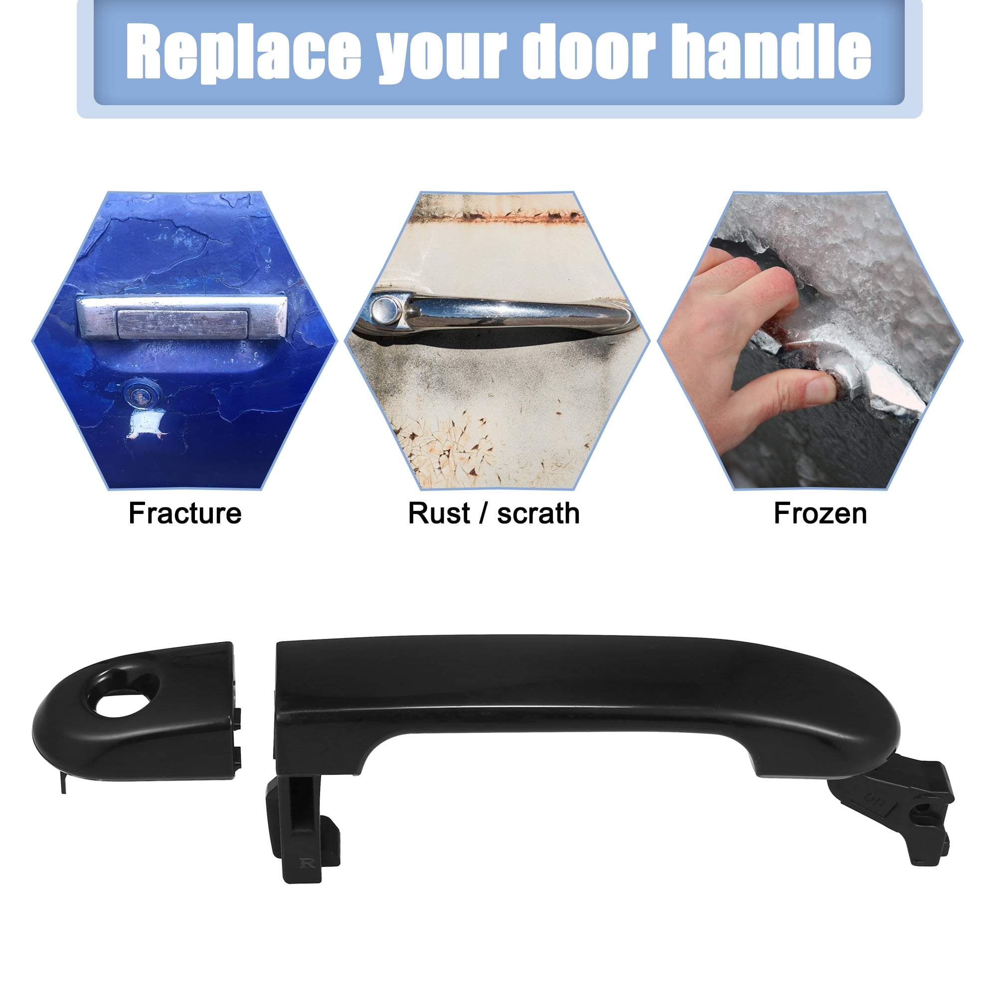 1 Set Front Left Exterior Door Handle for Nissan Versa 2007 2008