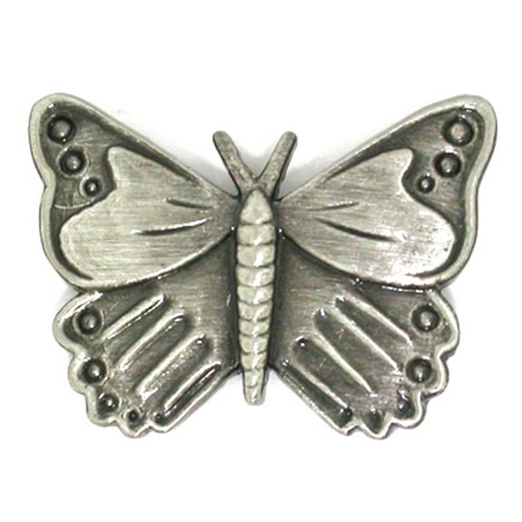 PinMart's Antique Silver Butterfly Animal Lover Lapel Pin