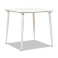 thumbnail image 4 of Santorini 33.5" Square Outdoor Patio Table Powder White Aluminum, 4 of 11