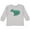 AC-Heather Grey, variant on Inktastic Cute Sleepy Alligator Green Alligator Design Boys or Girls Long Sleeve Toddler T-Shirt