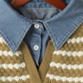thumbnail image 6 of Bovemsi Womens Sweaters Women's Button Down Long Sleeve Crewneck Crop Cardigan Sweater Cute Knitwear Clothes Fall Sweaters, 6 of 8