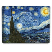 DECORARTS - Starry Night by Vincent Van Gogh. 20x16"