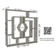 thumbnail image 5 of Labrina Geometric Open Shelves Bookcase, White, 5 of 5