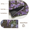 thumbnail image 2 of Purple Flowers Area Rug 4x6 Washable Rug Non Slip Weeping Spring Floral Bicycle Wooden Farmhouse Large Area Rug Indoor Floor Carpet for Entryway Bedroom Kitchen Living Room Home Office Dining Room, 2 of 8