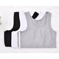 thumbnail image 4 of EIMELI Womens Tank Style Sports Bra Slim Flat Compression Bust Top Solid Color Sleeveless Tank Top, 4 of 7