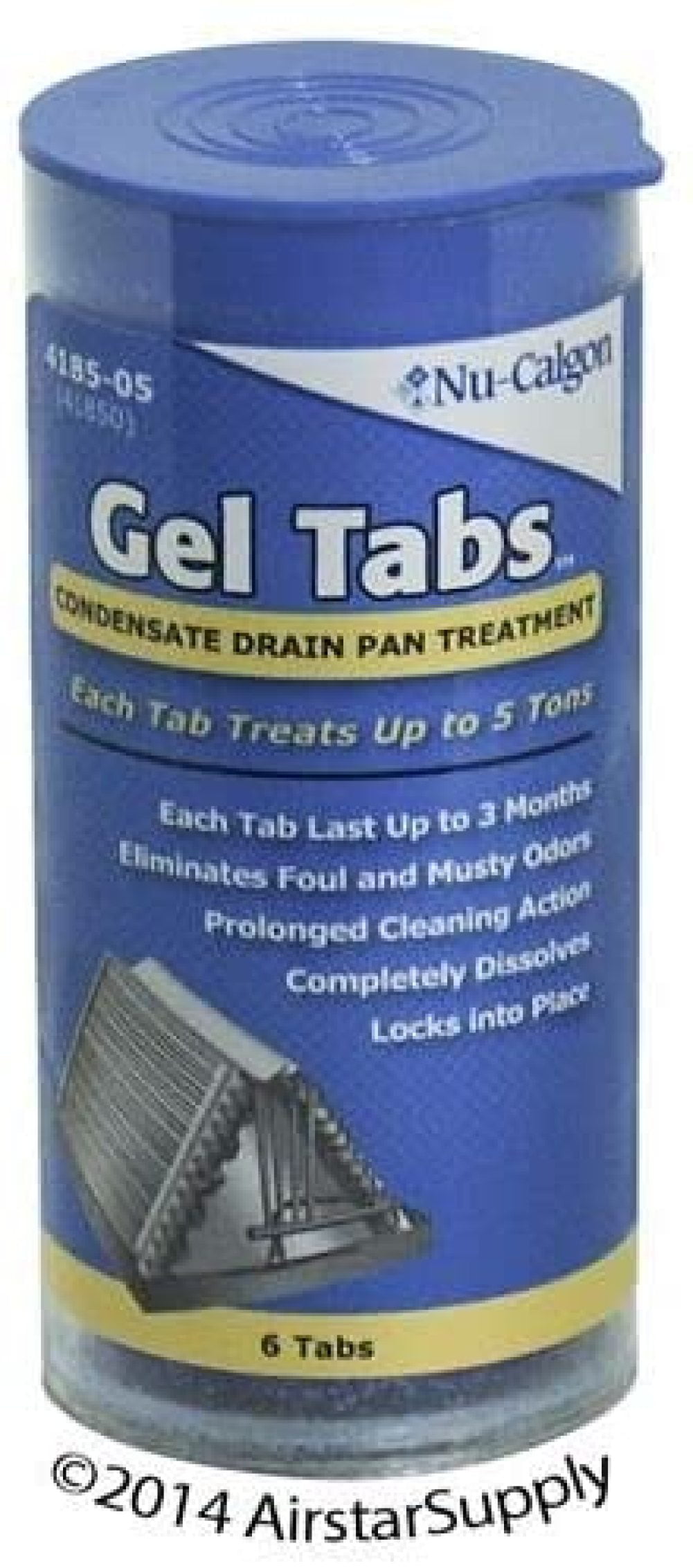 4 5 Ton Nu-Calgon BULK Gel Tab Condensate Drain Pan Treatment # 4185-05 