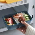 thumbnail image 4 of Hyknon Bento Box Compartment Bento Box Portable Food Container 1100ml Lunch Box Japanese Lunch Box Plastic Bento Box For Work Sports Camping Potlucks Bento Lunch Box with Compartment, 4 of 5