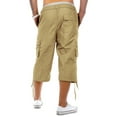 thumbnail image 4 of Coduop Mens Cargo Shorts Solid Color Relaxed Fit Shorts Outdoor Multi-Pocket Work Casual Shorts, 4 of 4
