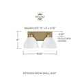 thumbnail image 3 of Capital Lighting 152021AW Ross 2 Light 17" Wide Vanity Light - White, 3 of 7