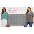 thumbnail image 7 of MOYIKO Oversized T shirts for Women V Neck Short Sleeve Loose Tees Summer Casual Basic Tops, 7 of 7