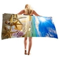 thumbnail image 3 of WJHWSX Microfiber Beach Towel,Beach Towel Clearance Sale Microfiber,Lightweight,Printed,Rectangle,Polyester,Multi-color,75*150cm, 3 of 5