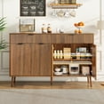 thumbnail image 6 of Sideboard and Buffets Cabinet, Modern Buffet Table, Kitchen Sideboard Cabinet, Dining Storage Credenza, 55.2 x 15.8 x 34.7 in, 6 of 6