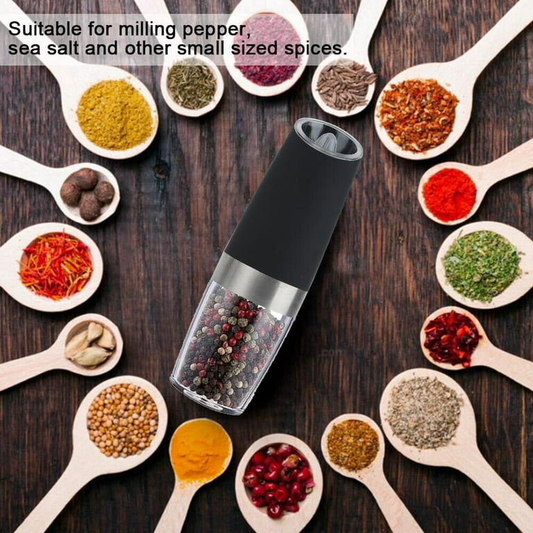 Electric Stainless Steel Automatic Gravity Induction Salt and Pepper Grinder  NEW