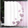 thumbnail image 3 of Ambesonne Love Shower Curtain, Valentines Day Romance Print, 69"Wx84"L, Purple Grey, 3 of 4
