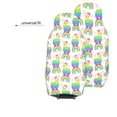 thumbnail image 6 of Yiaed Rainbow Llama Print Car Seat Covers,Universal Auto Seats Protector Fits for Car,SUV Sedan,Truck,Automotive Seat Covers & Accessories(Two packs), 6 of 7