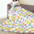 thumbnail image 6 of Bingfone Colorful Rubber Duck Print Flannel Fleece Blanket Throw Blanket for Bed,Sofa,Couch,Travel,Camping(80"x60" ), 6 of 8