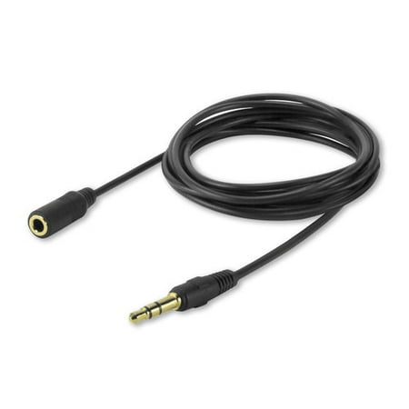 Cellet 6′ Gold-Plated 3.5mm Male to Female Audio Extension Cable for Headphones, Audio Aux, Car Stereo Cellet 6′ Gold-Plated 3.5mm Male to Female Audio Extension Cable for Headphones, Audio Aux, Car Stereo