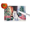 thumbnail image 3 of Japanese Spitz Cozy Christmas Glass Cutting Board Large 12 in x 15 in, 3 of 5
