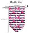 thumbnail image 7 of Wukai Dark Blue Stripes and Flamingos Print Garden Flag 12.5x18 Inch Double Sided Sun-resistant Rain-resistant, Wrinkle-resistant Colorfast(Only Flag), 7 of 7