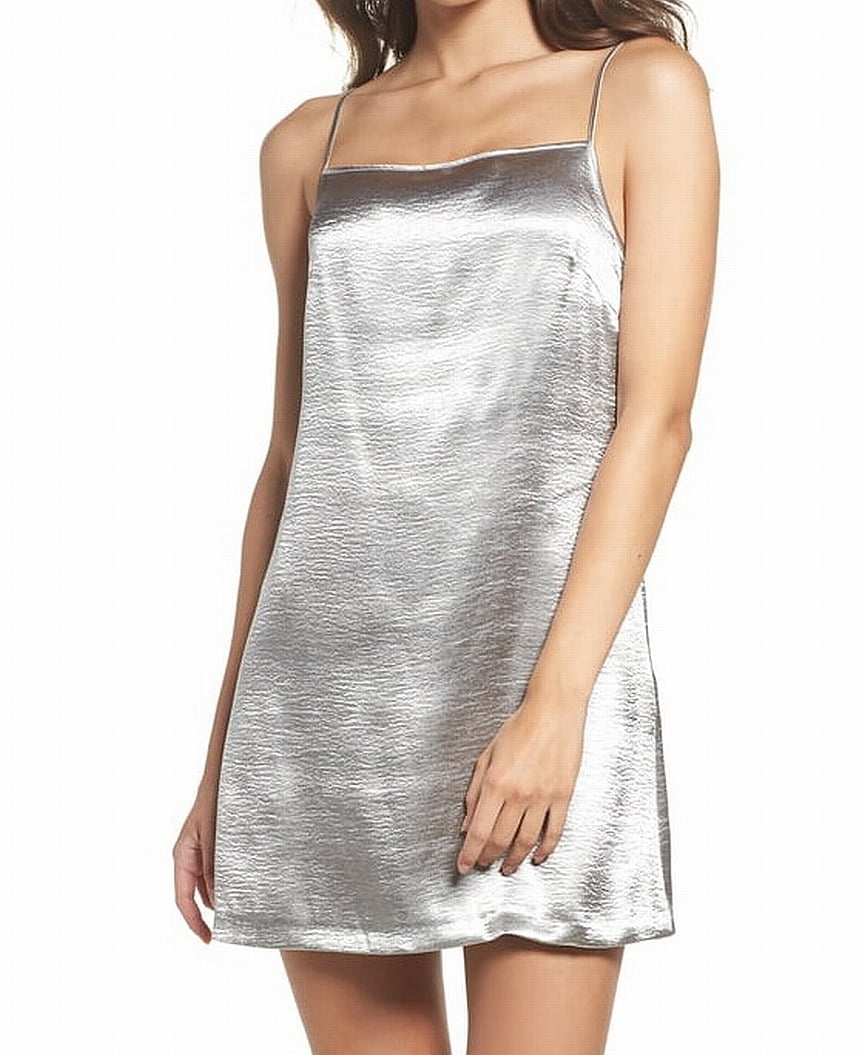 square neck slip dress