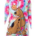 thumbnail image 4 of Scooby-Doo Girls' Tie-Dye Flower Power Union Suit Footless Sleep Pajama, 4 of 8