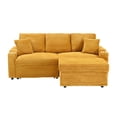 thumbnail image 4 of Soft Interior, Orange Corduroy Sofa with Storage - Office Break Room, Relaxing Seating, 4 of 6