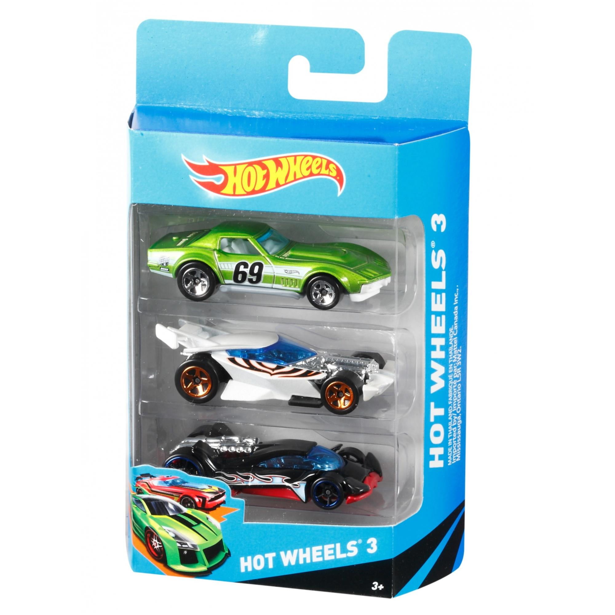 Gift for Collectors & Kids 3 Years Old & Up 3 Themed Packs of 5 1:64 Scale Vehicles ​Hot Wheels 5-Pack Bundle of 15 Toy Cars 