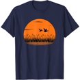 thumbnail image 1 of Ducks Flying at Sunset Over Sea Beautiful Animal Bird Nature T-Shirt, 1 of 1
