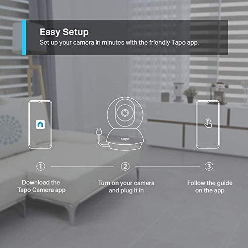 TP-Link Tapo Smart Cam Pan Tilt Home WiFi Camera, Wireless Indoor