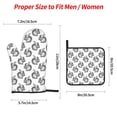 thumbnail image 2 of Fotbe Black Squirrel for 4Pcs Oven Mitts and Pot Holders, 500℉ Heat Resistant Oven Mitts , Non-Slip Silicone Surface Safe for Baking, Cooking, BBQ, 2 of 6