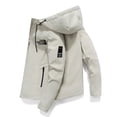 thumbnail image 5 of Chaqueta con capucha para hombre, abrigo de algodón a prueba de viento con cremallera, parka gruesa y cálida, estilo informal, novedad de invierno, 2024, 5 of 5