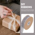 thumbnail image 2 of Shisuyan 1 Rouleau de Ruban Imitation Lin Imitation Toile de Jute Ruban d'Emballage Cadeau Fait Main, 2 of 9