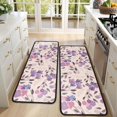 thumbnail image 4 of Kitchen Rugs Sets Of 2,Pioneer Flower Floral Print Pattern Anti Fatigue Kitchen Mat Rugs Non Slip Washable,Decorative Kitchen Floor Mats for Kitchen,Sink,Laundry,17"x47"+17"x47", 4 of 5