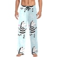 thumbnail image 2 of FREEAMG Zebra Cotton Pajama Pant for Men, Super Soft Lightweight Lounge Pajama Bottoms Drawstring Sleepwear Pant with 2 Pockets, 2 of 7