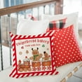 thumbnail image 5 of Christmas Pillow Covers 18x18 Set of 4 Gingerbread Man House Candy Cane Christmas Decorations Hot Cocoa Red Green Winter Holiday Decorative Throw Pillow Case for Home Couch Living Room Decor, 5 of 6