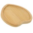 thumbnail image 3 of 1 Pc Creative Storage Tray Heart Shaped Fruit Plate Wooden Storage Dish (Khaki), 3 of 4
