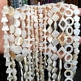 thumbnail image 2 of HOOUN Natural White Shell Pearl Cross Star Moon Round Loose Beads For Jewelry Making-6mm Heart, 2 of 8