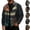 Purple, variant on HAJWOH Mens Halloween Corduroy Jacket with Lapel Loose Fit Long Sleeve Fall Winter Coat