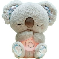 Anxiety Relief Koala Bear - Breathing Stuffed Animal for Sleep With Musical Lights & Rhythmic Breathing Motion (G)