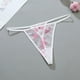thumbnail image 2 of Gibobby Ropa interior hipster para mujer Proveedor personalizado Lencería Sexy Hot Transparente Mujeres Rojo Lencería encaje dos piezas（Blanco， L), 2 of 5